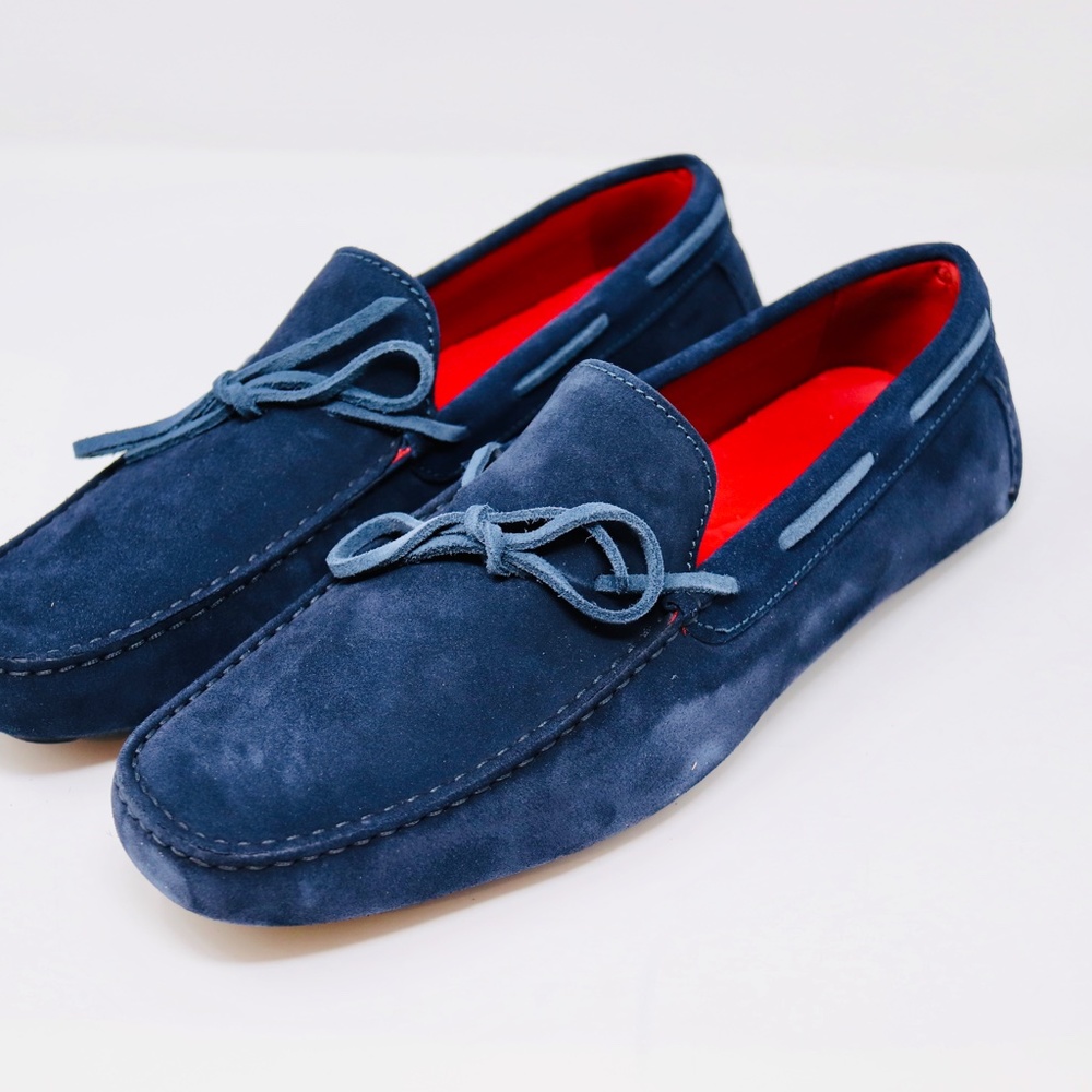 Max Stanco MIB Blue Suede Loafer